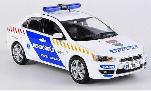 Mitsubishi Lancer Evolution X 1/43 Vitesse Hungarian Police 2009 coche miniatura