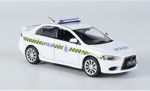 Mitsubishi Lancer Base 1/43 Vitesse Malaysia Police 2009 coche miniatura
