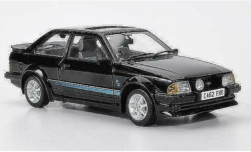 Ford Escort MK3 1/18 Sun Star Turbo negro RHD 1984 coche miniatura