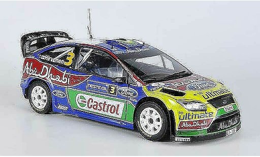 Ford Focus RS WRC 1/18 Sun Star 09 No.3 Abu Dhabi/BP Rally Finnland 2009 M.Hirvonen/J.Lehtinen coche miniatura