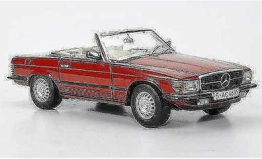 Mercedes 350 Base 1/18 Sun Star rojo 1977 coche miniatura