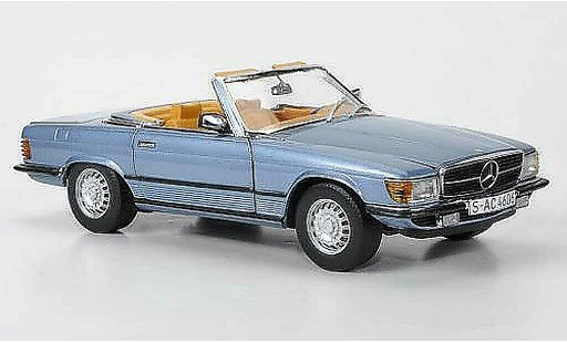 Mercedes 350 Base 1/18 Sun Star azul 1977 coche miniatura