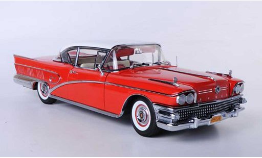 Buick Limited Coupe 1/18 Sun Star Hardtop rojo/blanco 1958 coche miniatura