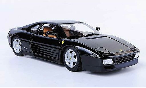 Ferrari 348 tb 1/18 Hot Wheels negro coche miniatura