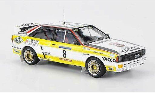 Audi Quattro coupe 1/43 Trofeu No.8 Yacco B.Darniche / A.Mahe Tour de Corse 1984 coche miniatura