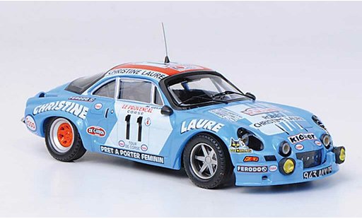 Alpine A110 rallye 1/43 Trofeu No.11 Christine Laure J.Henry / M.Gelin Tour de Corse 1975 coche miniatura