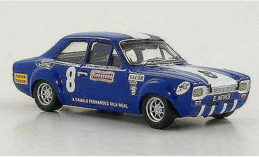 Ford Escort RS 1600 1/43 Trofeu TC No.8 Team -Palma E.Neves 6h Vila Real 1969 coche miniatura