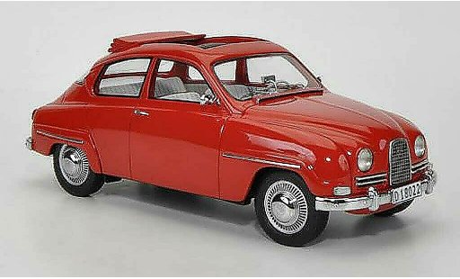 Saab 96 Base 1/18 Neo rojo geoffnetes Schiebetecho 13 coche miniatura