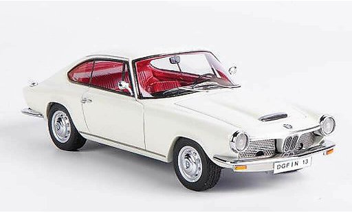 Bmw 1600 GT 1/43 Neo blanco 1967 coche miniatura