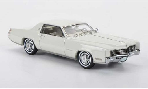 Cadillac Eldorado Coupe 1/43 Neo 2-portes blanco 1968 coche miniatura