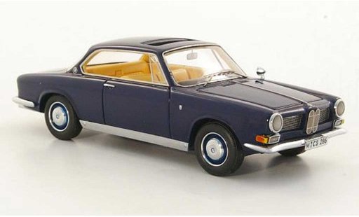 Bmw 3200 cs bertone 1/43 Neo azul 1961 coche miniatura