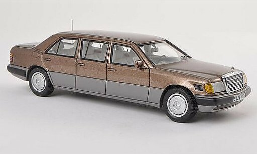 Mercedes 250 Base 1/43 Neo gris Lang (V124) brun/gris coche miniatura