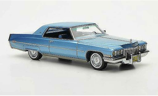 Cadillac Deville Coupe 1/43 Neo 1972 azul/mateazul coche miniatura
