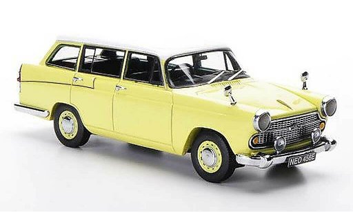 Austin Cambridge countryman 1/43 Neo Traveller amarillo/blanco RHD 1966 coche miniatura