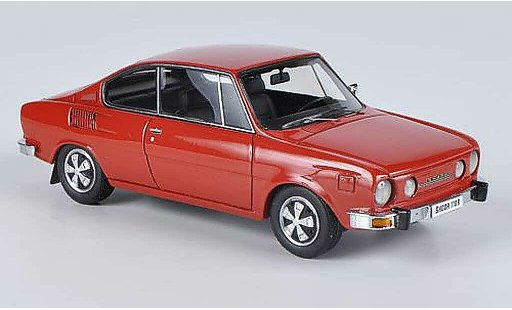 Skoda 110 Coupe 1/43 Neo rojo 1972 coche miniatura