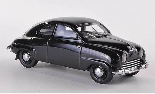 Saab 92B Base 1/43 Neo negro 1958 coche miniatura