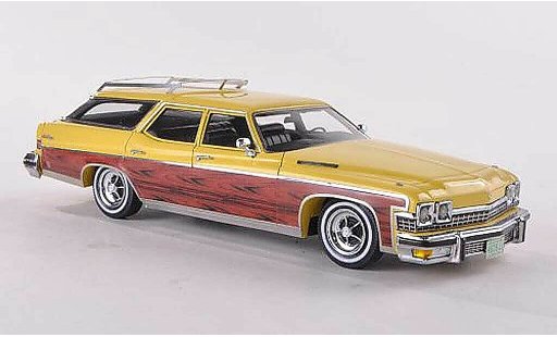 Buick Estate Station Wagon 1/43 Neo amarillo/Holzoptik 1974 coche miniatura