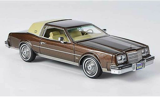 Buick Riviera coupe 1/43 Neo 1982 marron/beige coche miniatura