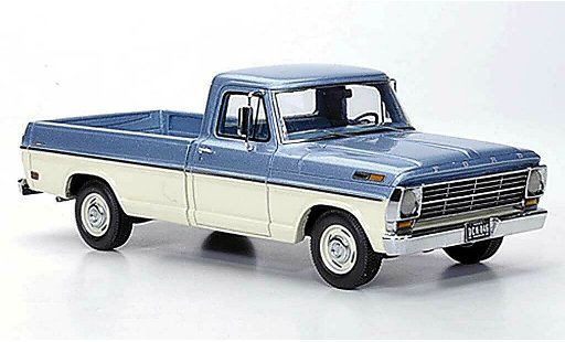 Ford F-100 Pickup 1/43 Neo F 100 Pick Up gris azul/blanco 1968 coche miniatura