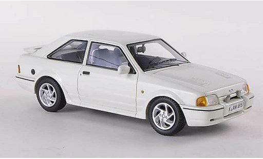 Ford Escort MK4 1/43 Neo Turbo blanco 1986 coche miniatura
