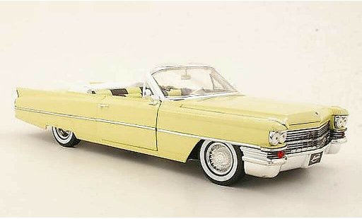 Cadillac Deville Convertible 1/18 Jada Toys amarillo 1963 coche miniatura