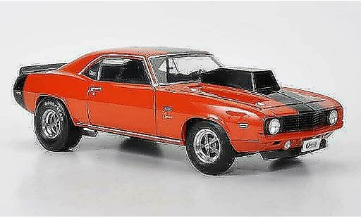 Chevrolet Camaro SS 1/18 Highway 61 Baldwin Motion Pro Stock naranja/negro 1969 coche miniatura