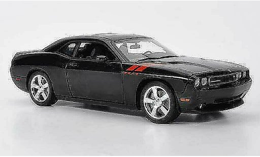 Dodge Challenger 2010 1/18 Highway 61 R/T negro con roter Dekoration coche miniatura