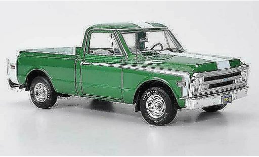 Chevrolet C-10 Pickup 1/18 Highway 61 Fleetside Pick Up verde/blanco 1969 coche miniatura