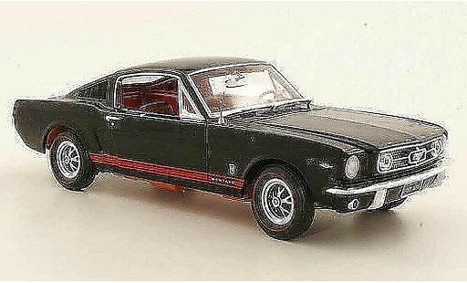 Ford Mustang Fastback 1/18 Ertl GT negro/rojo coche miniatura