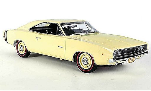 Dodge Charger 1968 1/18 Ertl R/T beige coche miniatura