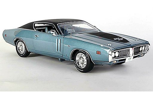 Dodge Charger 1971 1/18 Ertl R/T 426 azulgris/matenegro coche miniatura