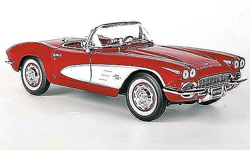 Chevrolet Corvette Convertible 1/18 Ertl C1 (C1) rojo/blanco coche miniatura