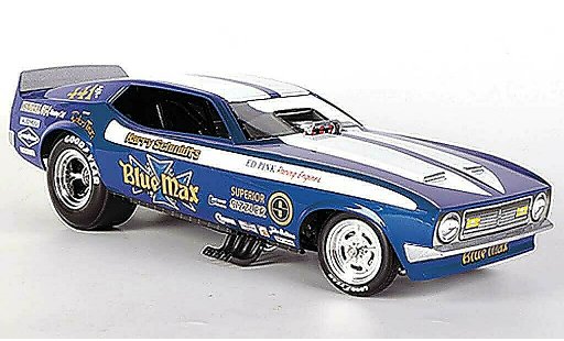 Ford Mustang Funny Car 1/18 Ertl Blue Max R.Tharp NHRA coche miniatura