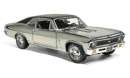 Chevrolet Nova SS 1/18 Ertl 1969 396 chrom/negro coche miniatura