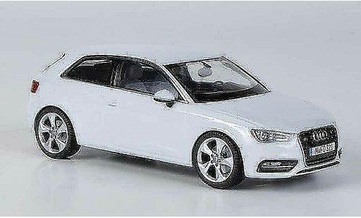 Audi A3 berline 1/43 Schuco blanco 2012 coche miniatura