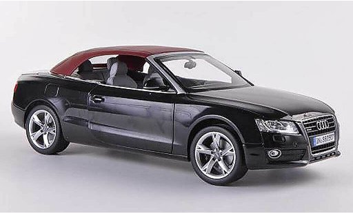 Audi A5 cabriolet 1/18 Norev Descapotable negro 2009 coche miniatura