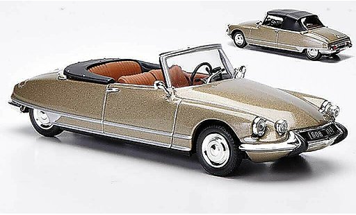Citroen DS 21 1/43 Norev Descapotable grisbeige 1966 coche miniatura
