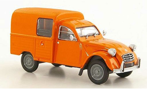Citroen 2CV Berline 1/43 Eligor AKS400 naranja 1974 coche miniatura