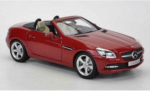 Mercedes Classe SLK Base 1/18 Minichamps rojo 2011 coche miniatura