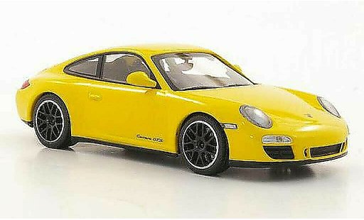 Porsche 911 GTS 1/43 Minichamps Carrera (II) amarillo 2011 coche miniatura