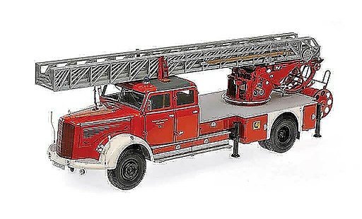 Mercedes L 6600 Base 1/18 Minichamps DL30 Bomberos Pforzheim Drehleiter 1950 coche miniatura