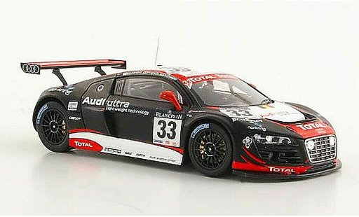 Audi R8 lms 1/43 Spark No.33 Belgian Club Ekstrom / Franchi / Scheider 24h Spa 2011 coche miniatura