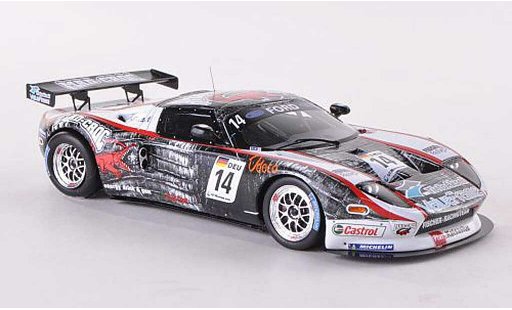 Ford GT GT3 1/43 Minichamps 3 No.14 Fischer Racing Team FIA 3 EM Brunn 2010 M.Eskelinen/C.Nygaard coche miniatura