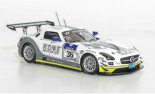 Mercedes SLS GT3 1/43 Minichamps AMG GT3No.36 Rowe Racing 24h Nurburgring 2011 coche miniatura