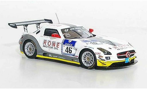 Mercedes SLS GT3 1/43 Minichamps AMG No.46 Rowe Racing 24h Nurburgring 2011 coche miniatura