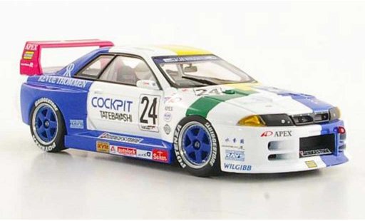 Nissan Skyline R32 1/43 Ebbro GT-R No.24 Cockpit Tatebayashi JGTC 1994 coche miniatura
