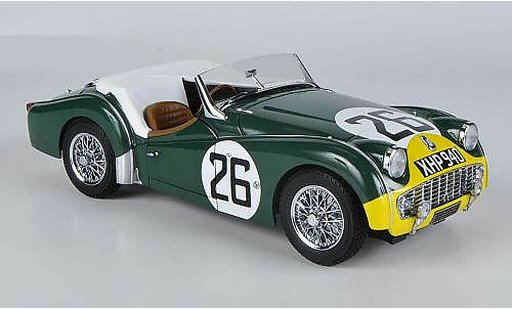 Triumph TR3 S 1/18 Kyosho No.26 24h Le Mans 1959 coche miniatura