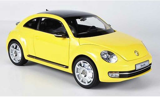 Volkswagen Beetle Base 1/18 Kyosho Coupe amarillo coche miniatura