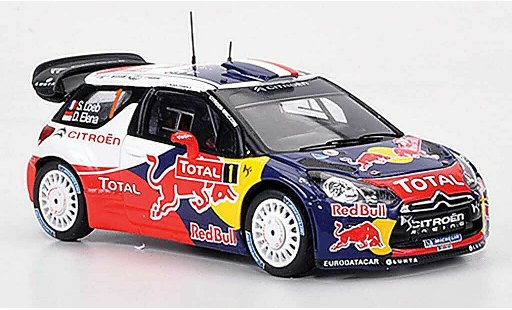 DS Automobiles DS3 WRC 2012 1/43 Spark No.1 Red Bull S.Loeb/D.Elena Monte Carlo coche miniatura
