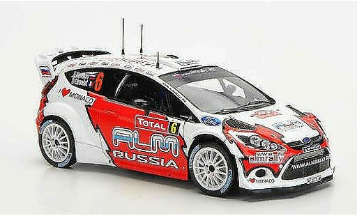 Ford Fiesta WRC 1/43 Spark No.6 ALM Russia Rally Monte Carlo 2012 coche miniatura